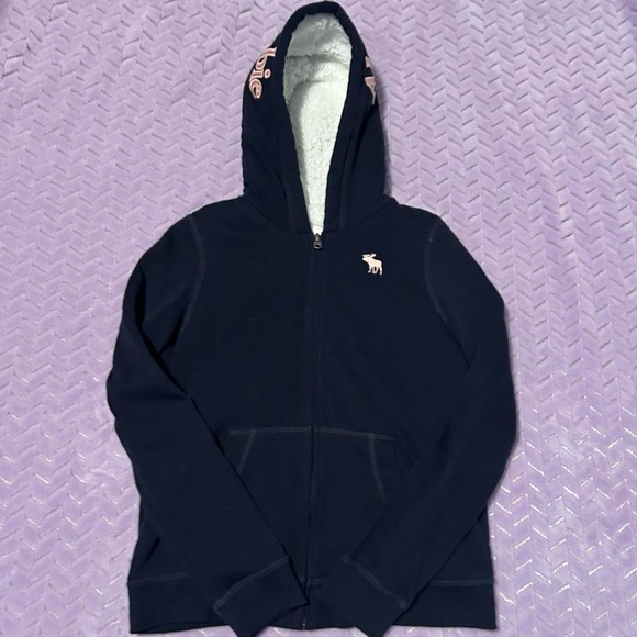 Abercrombie & Fitch Dark Blue Kids Hoodie - Picture 2 of 4